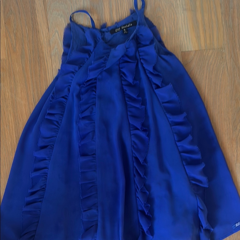 Blue Ruffled Dress - Picture 3 of 3